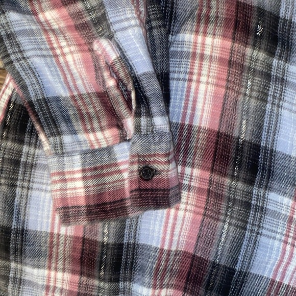 Women’s BTC flannel cotton button up size 3X - Picture 3 of 4